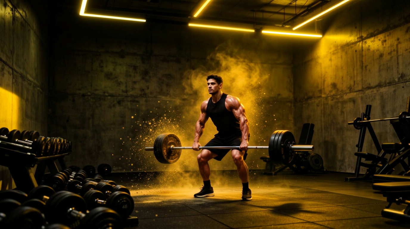 Atleta treinando na Academia Matrix